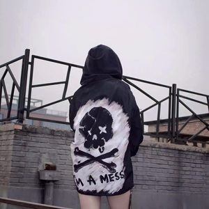 Doctor.M RARE "I'M A MESS" Fully Velour Lined Windbreaker Style Jacket